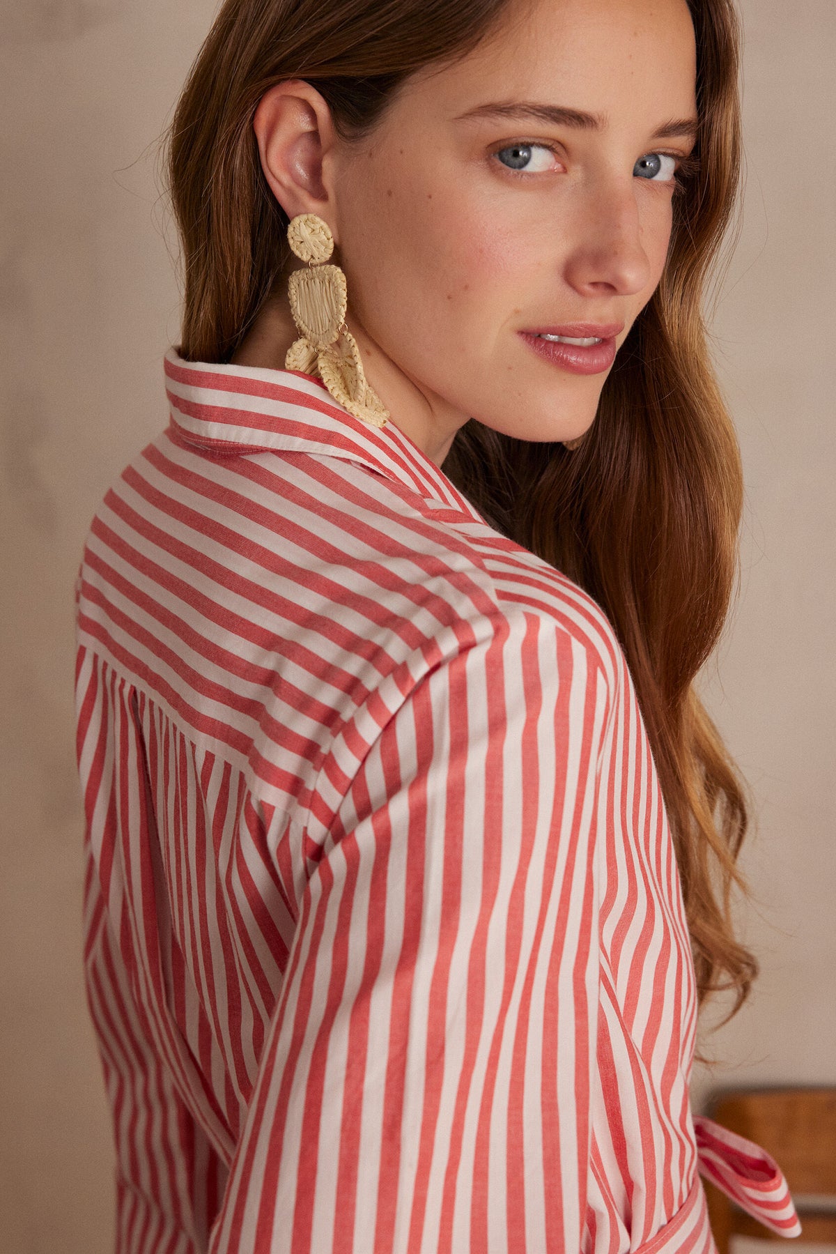 Flou Lois Striped - Red