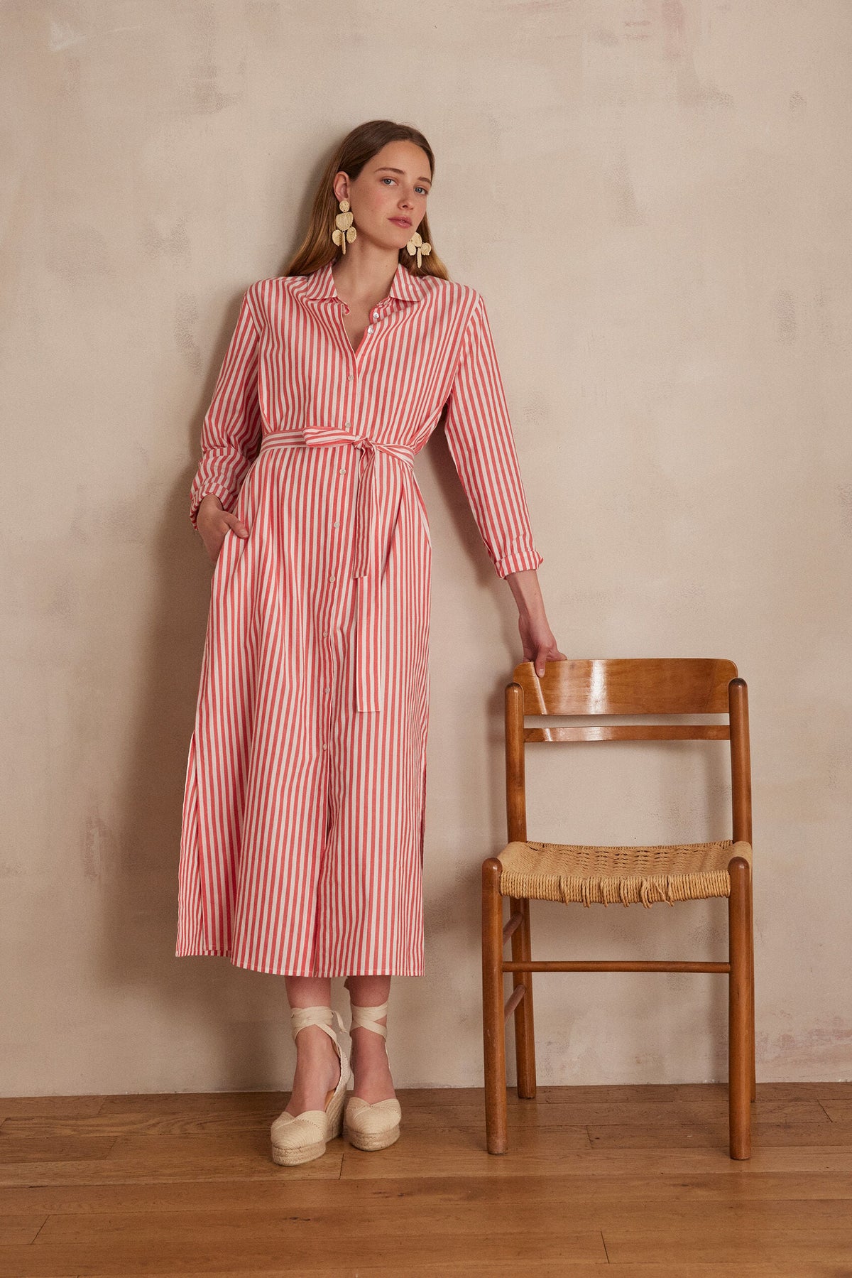 Flou Lois Striped - Red