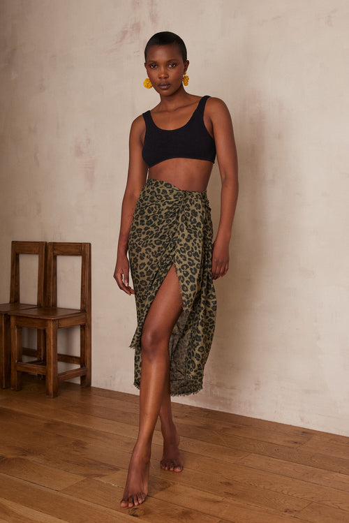 Foulard Ville Dan - Kaki