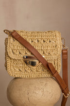 Small Gaston Mini Straw Bag - Natural
