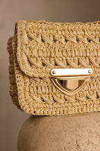 Small Gaston Mini Straw Bag - Natural