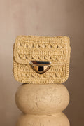 Small Gaston Mini Straw Bag - Natural