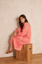 Flou Romana Printed - Orange