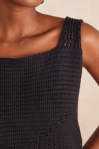 Baya Vest Top - Black