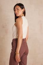 Bayron Bis Vest Top - Cream