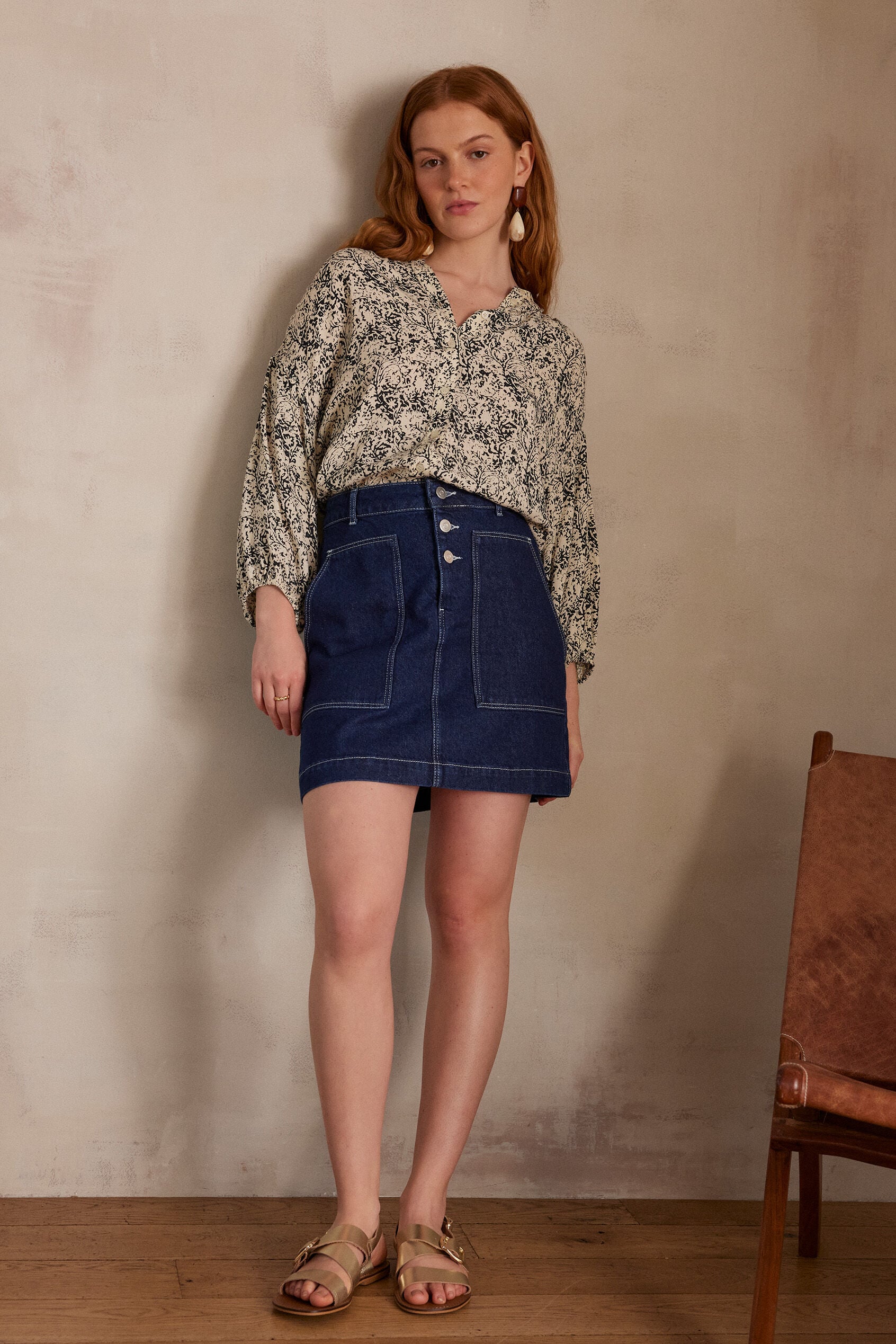 Promise Printed Blouse - Ink