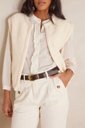 Betsy Waistcoat/Cardigan - Cream