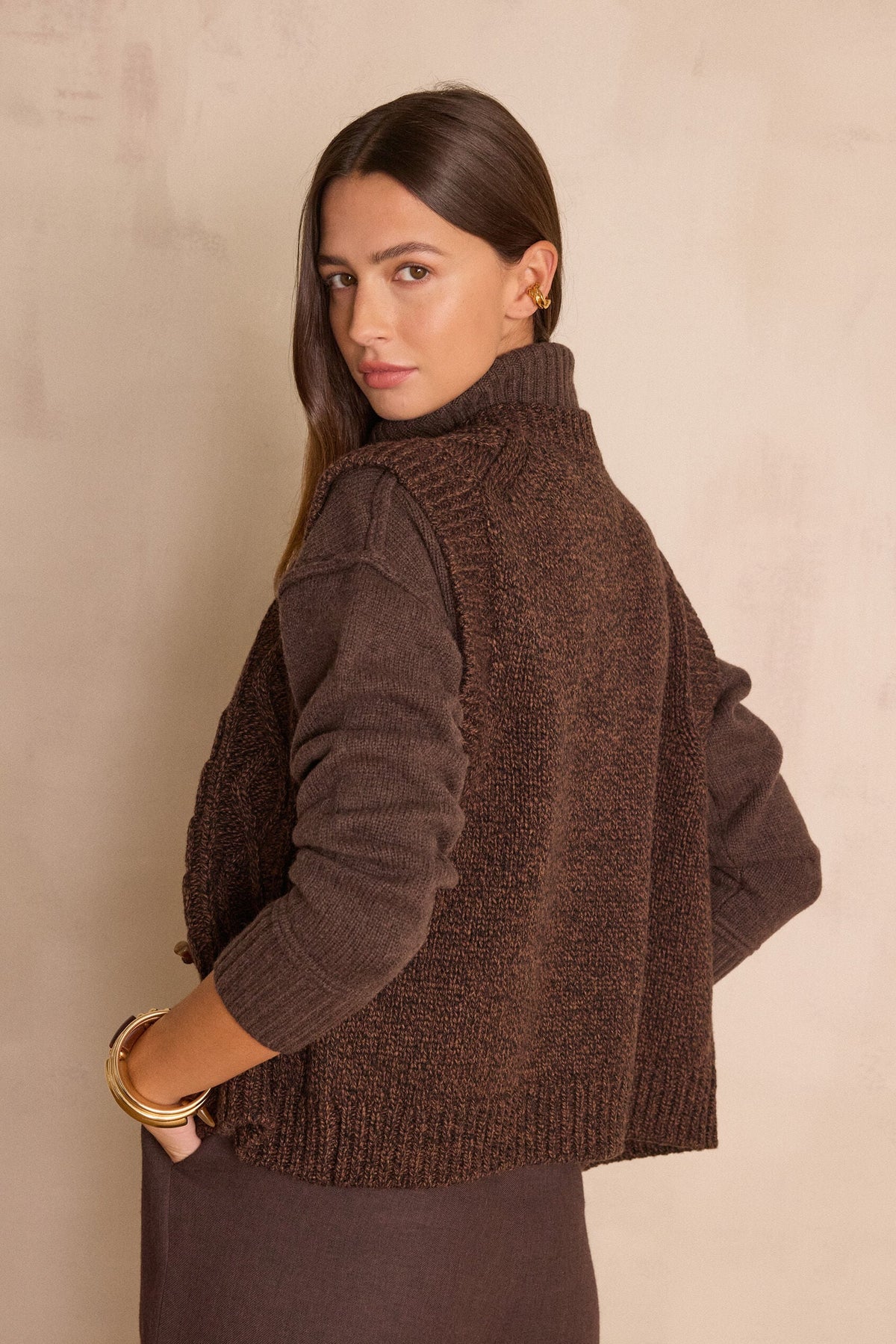 Pull Barney - Marron Foncé