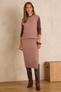 Émilie Knit Skirt - Dark Pink