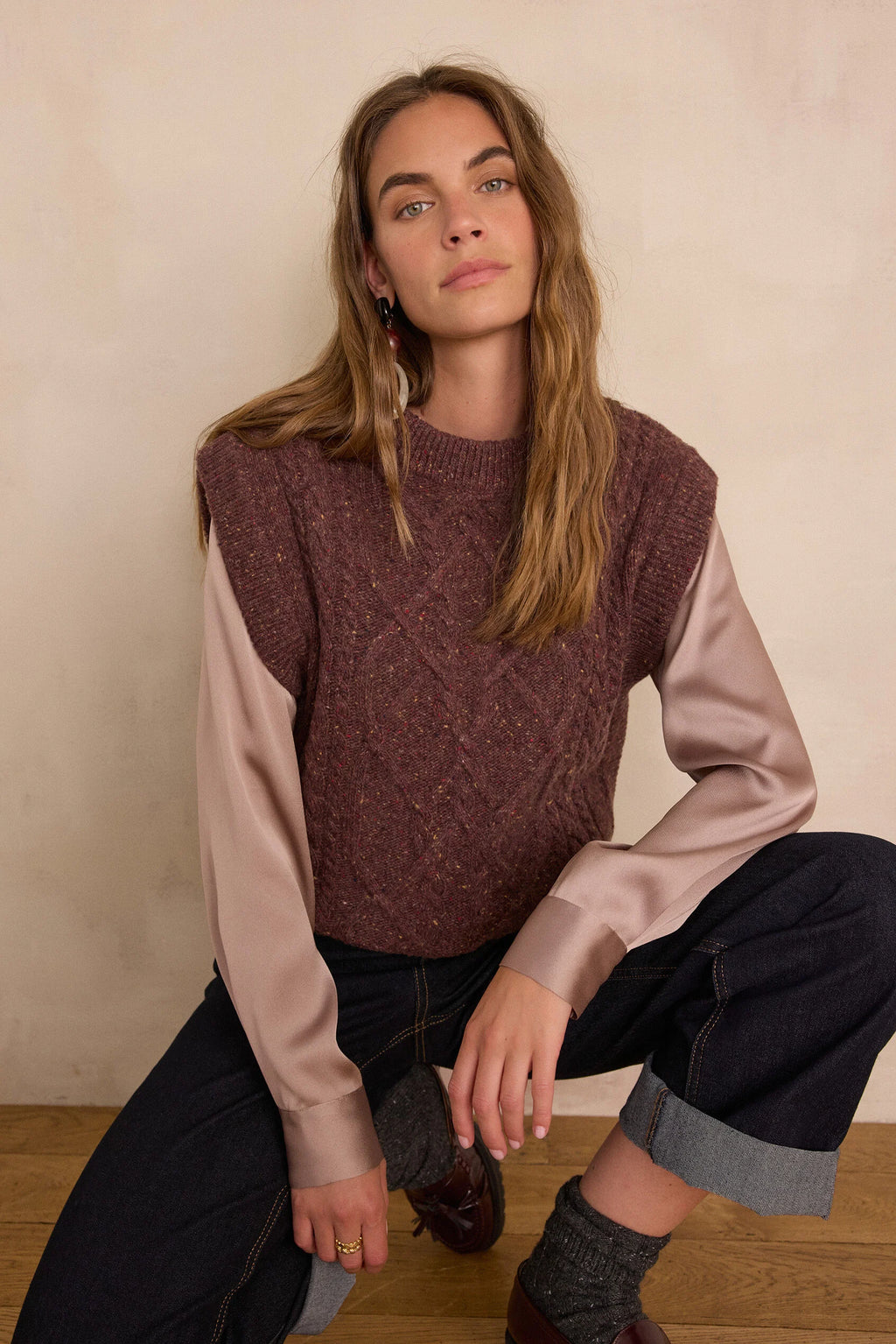 Balkis Jumper - Aubergine