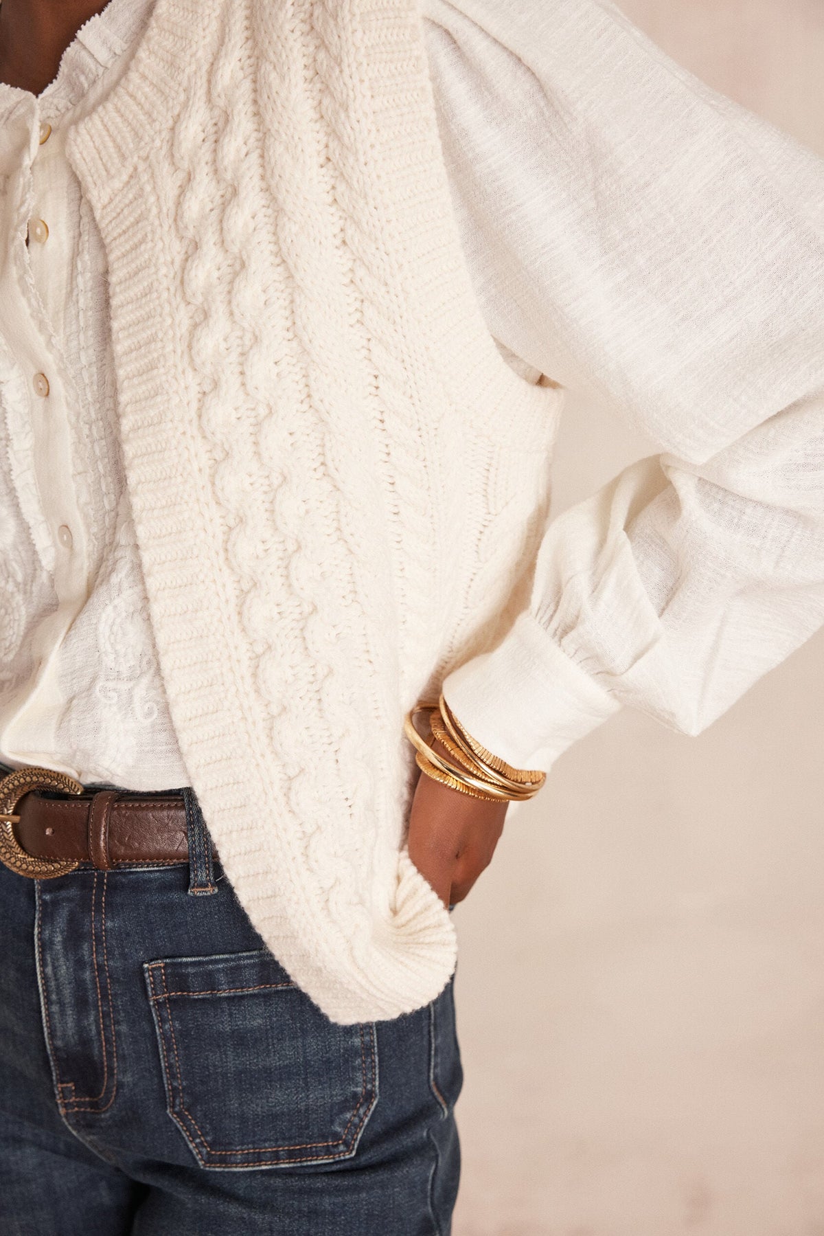 Bixente Cardigan - Cream