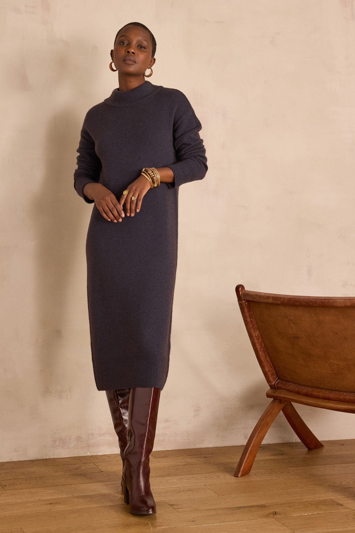 Roxana Knit Dress - Petrol