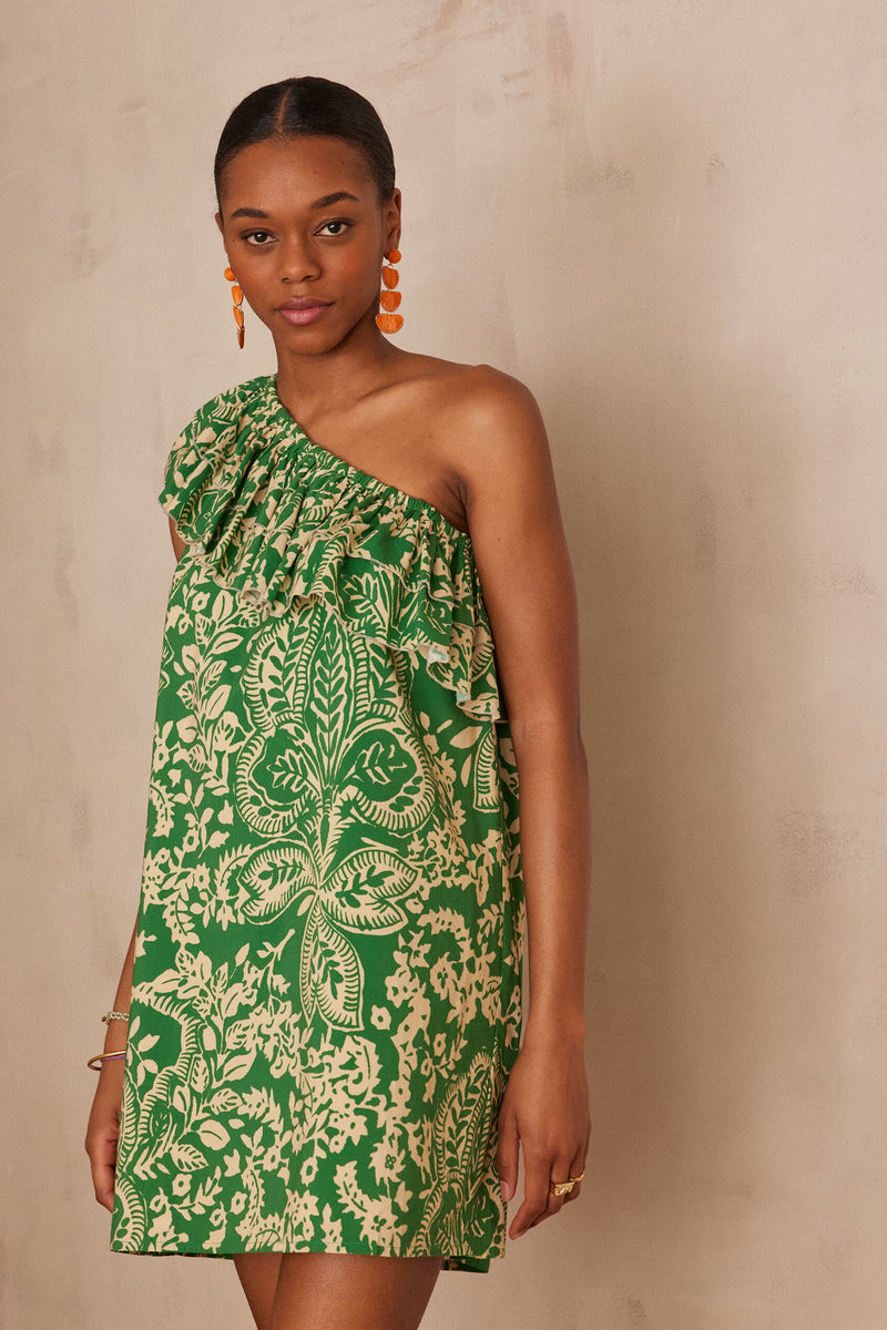 Robe Linette - Vert Anglais