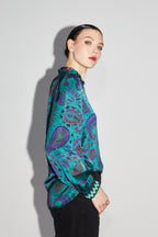 La camisa Darline Magic Paisley verde