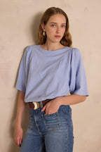 Angèle T-shirt - Sky Blue