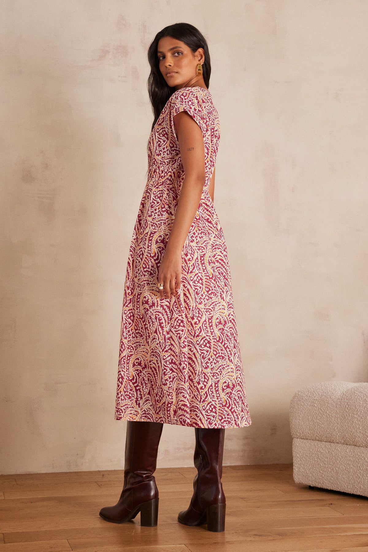 Flou Rêve Imprimé - Dark Fuchsia