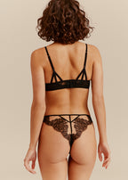 Lingerie Nuit Bianca - Black - Tanga - Black - Donna