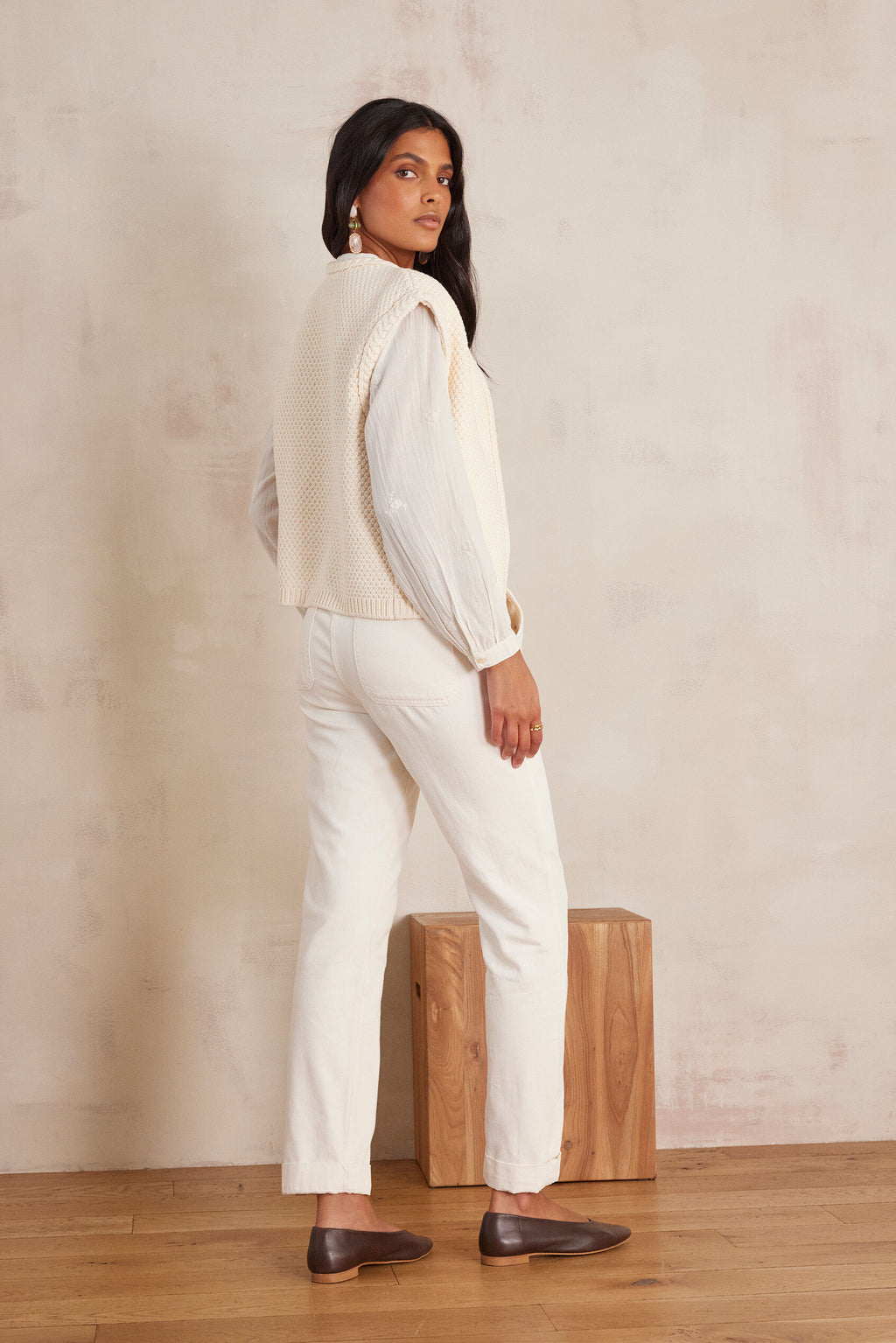 Mateo Garment-Dyed Trousers - Cream