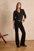 Lily Corduroy Trousers - Black