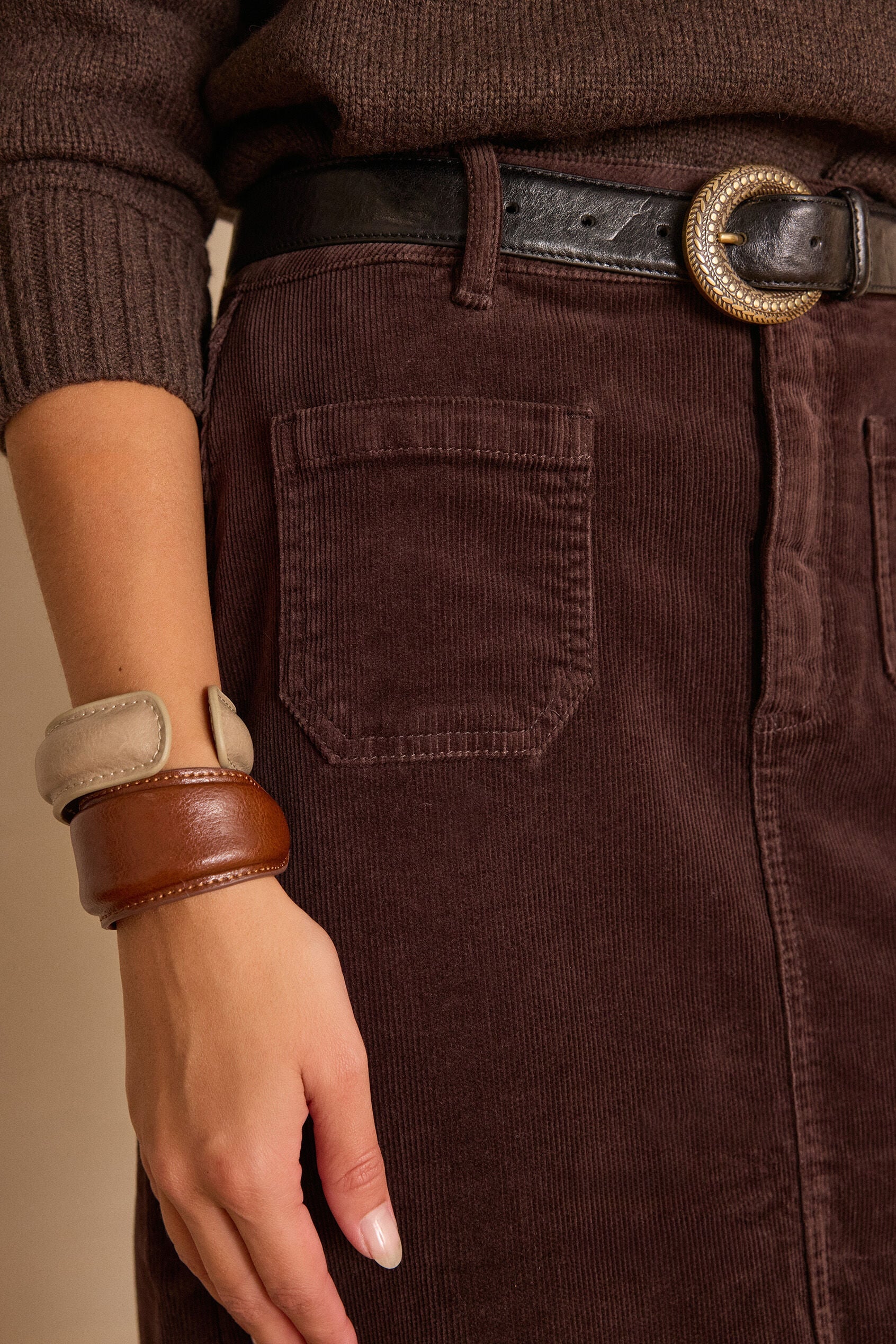 Structure Cléo Millera Velvet - Dark Brown