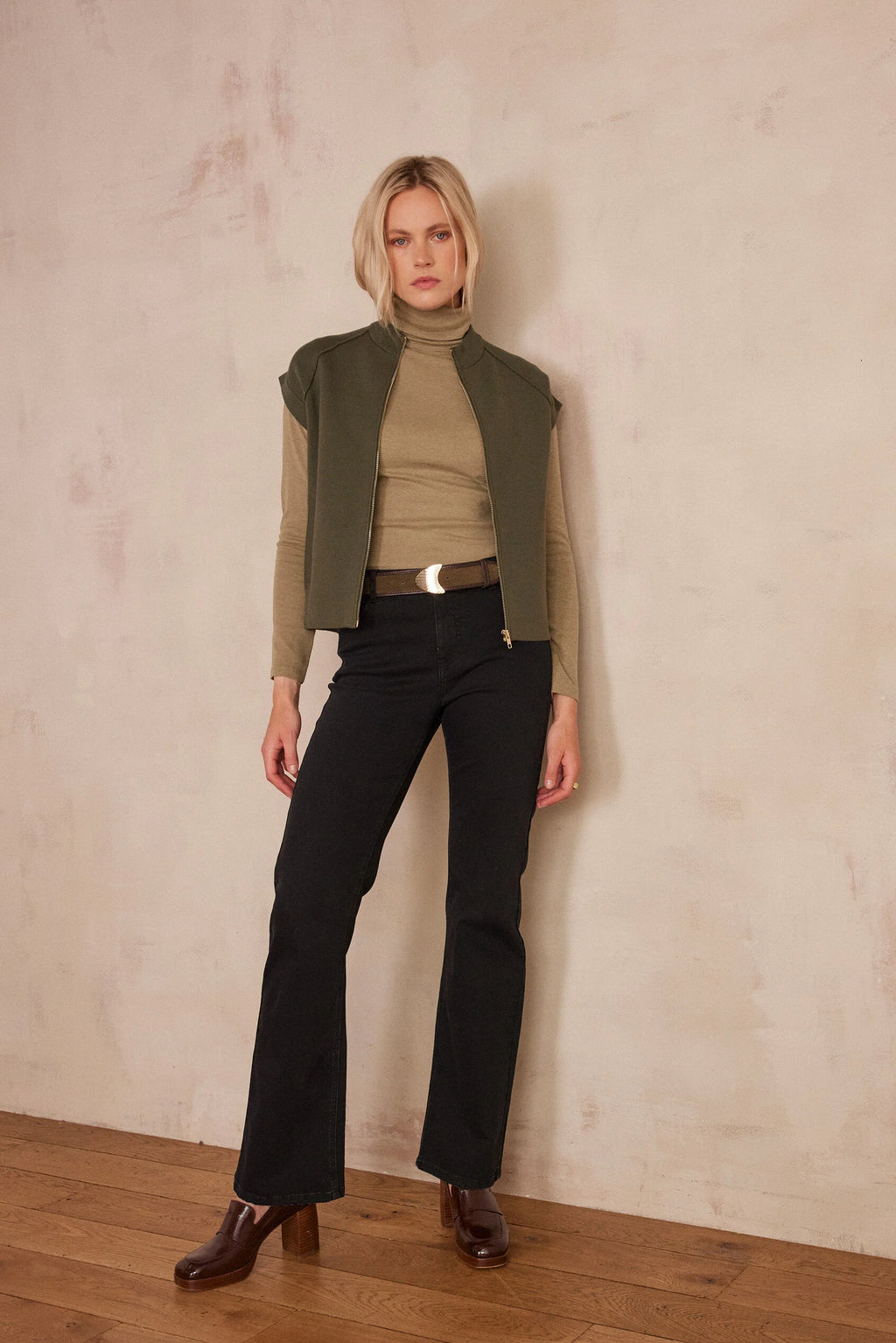 Lily Bootcut Trousers - Black