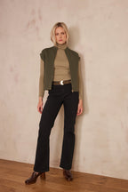 Lily Bootcut Trousers - Black
