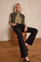 Lily Bootcut Trousers - Black