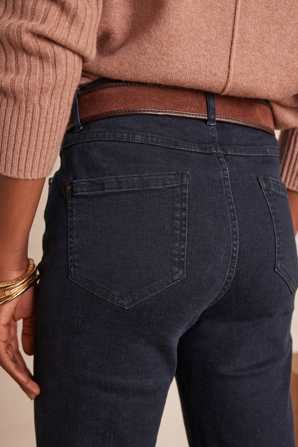 Lou Slim Trousers - Dark Wash