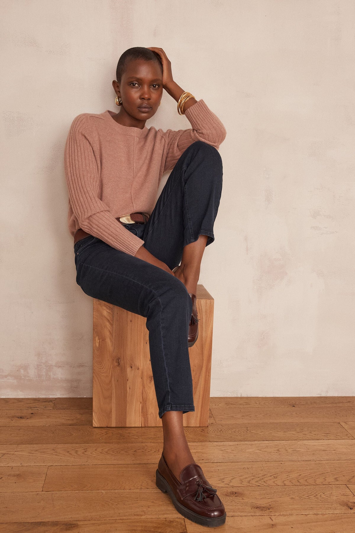 Lou Slim Trousers - Dark Wash