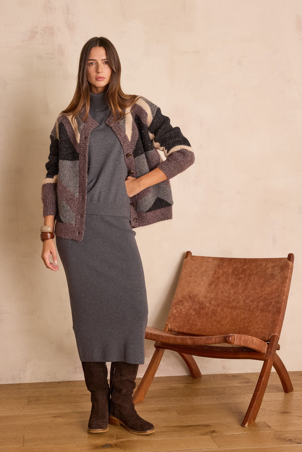 Charlotte Knitwear - Anthracite