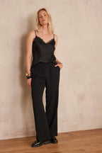 Léana Fluid Trousers - Black