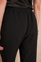 Léana Fluid Trousers - Black