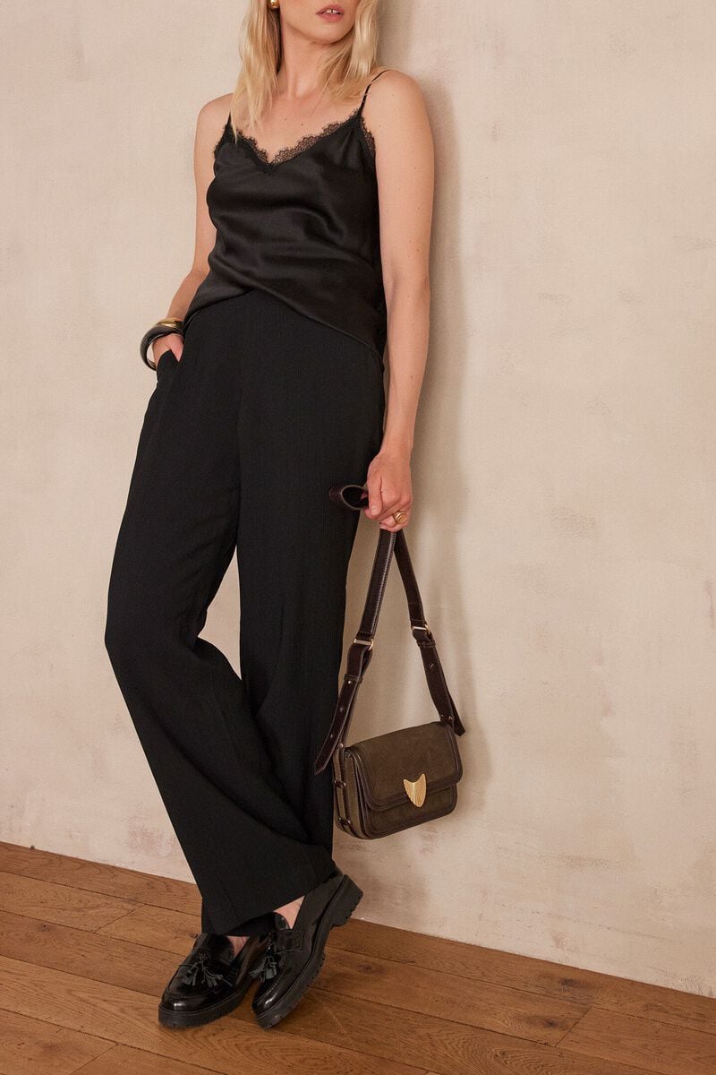 Léana Fluid Trousers - Black