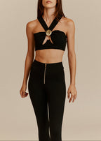 Bustier Crystal Sty - Nero