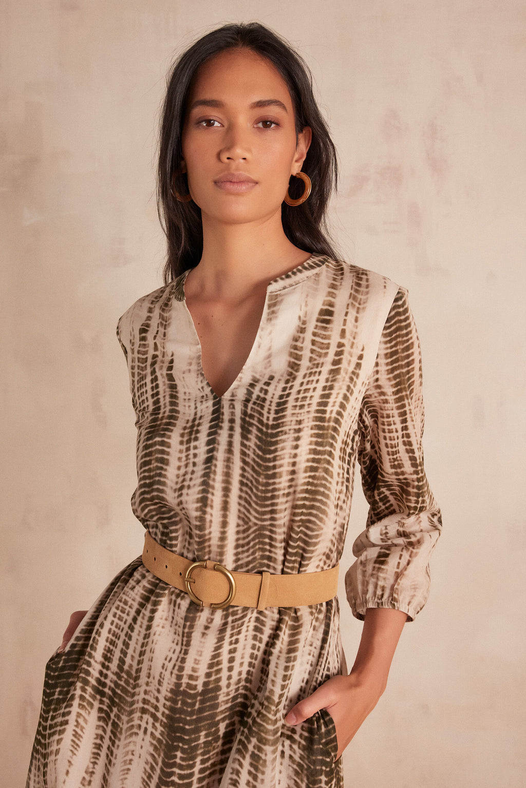 Flou Riade Printed - Natural