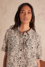 Rosemary Print Floaty Dress - Natural