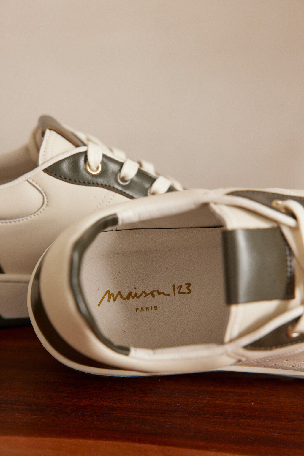 Velora Basket Trainers - Khaki
