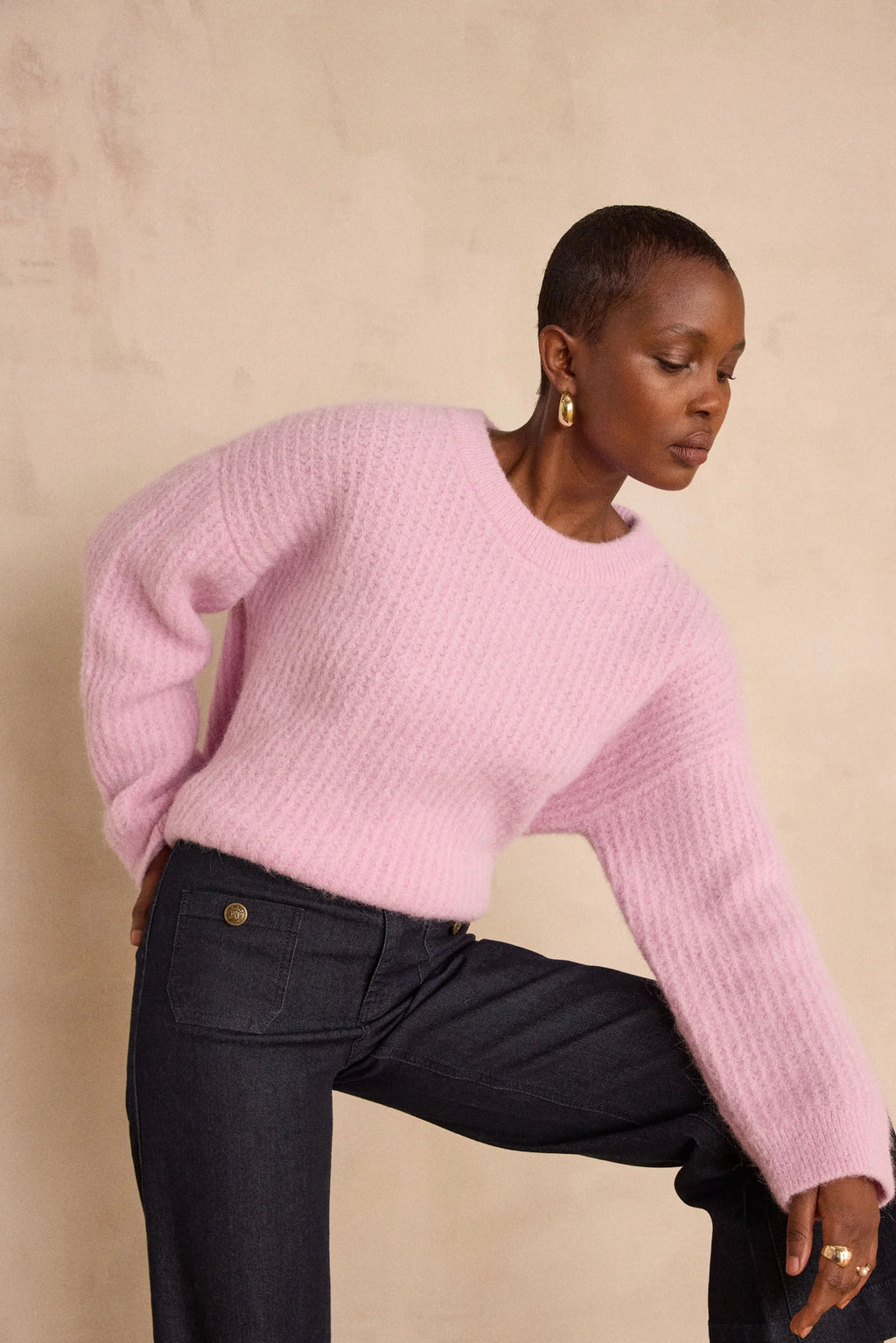 Bloom Jumper - Pale Mauve
