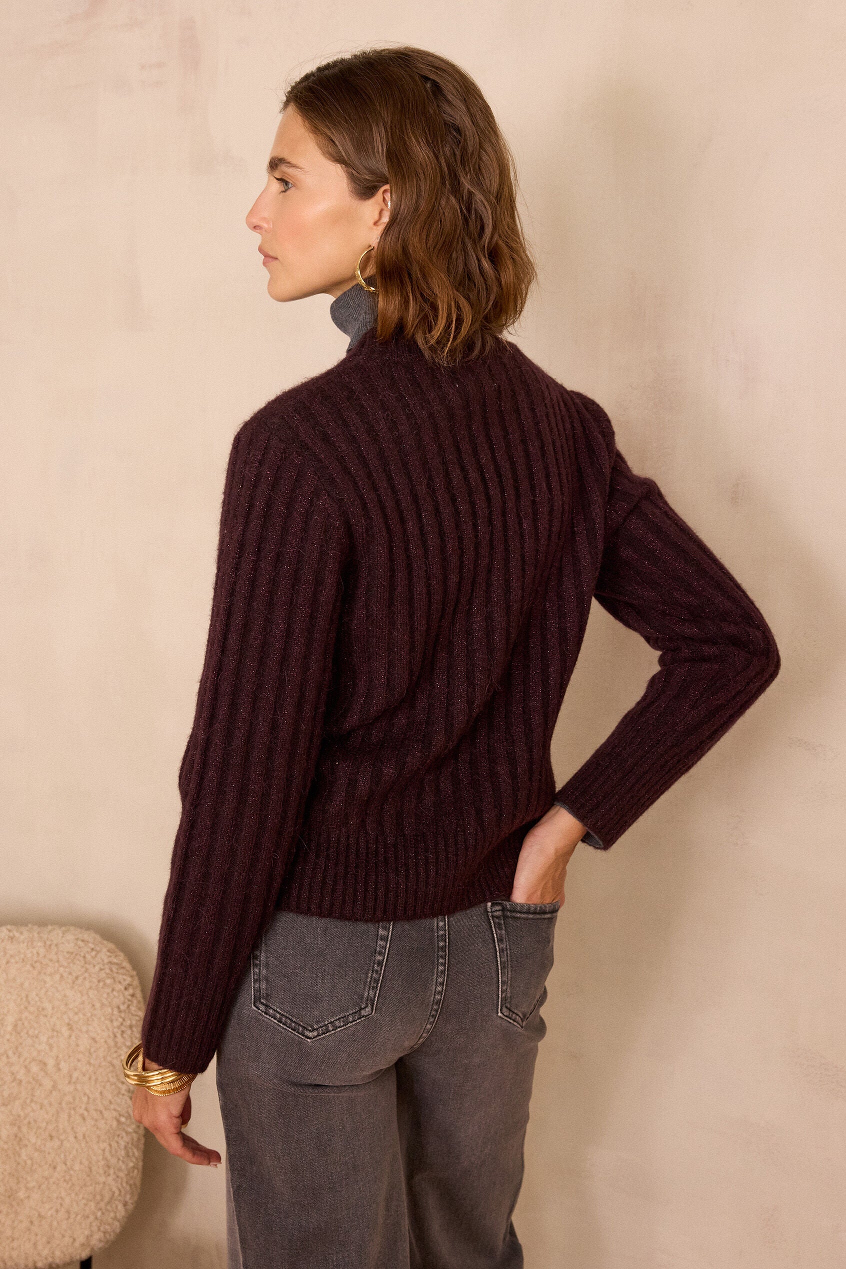 Benicio Jumper - Aubergine