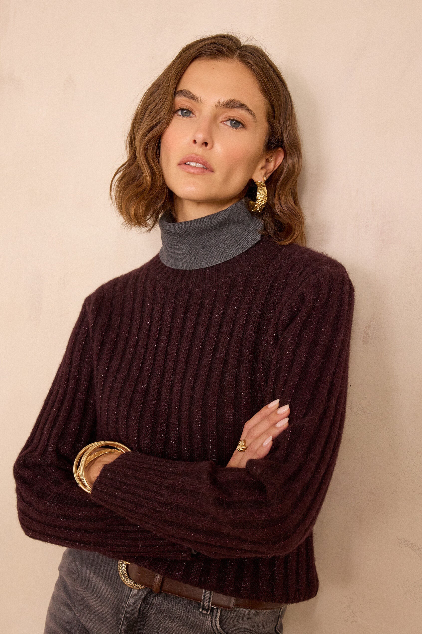 Benicio Jumper - Aubergine
