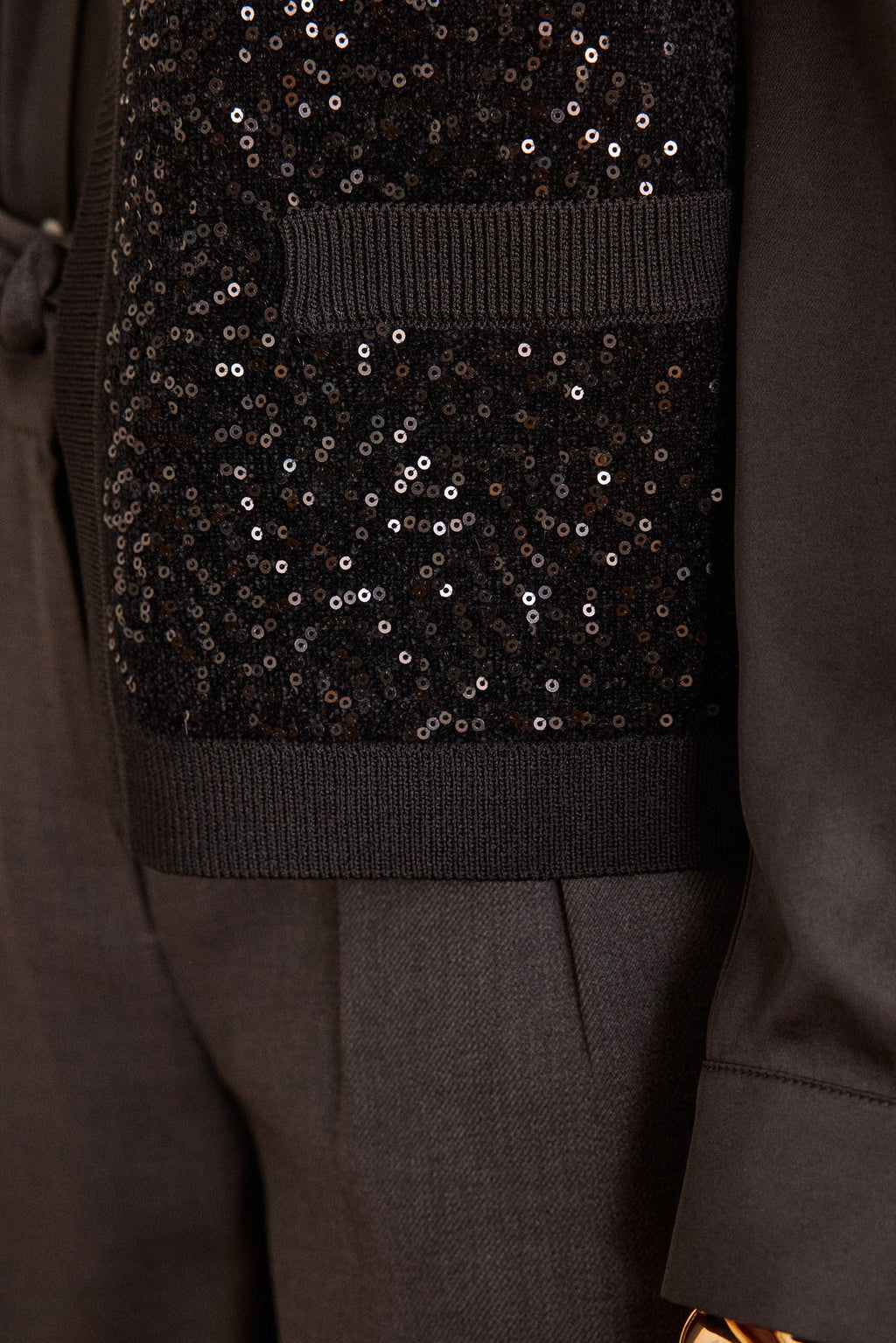 Becka Waistcoat/Cardigan - Black