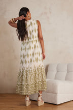 Flowing Rima Printed - Almond