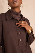 Flou Rise - Dark Brown
