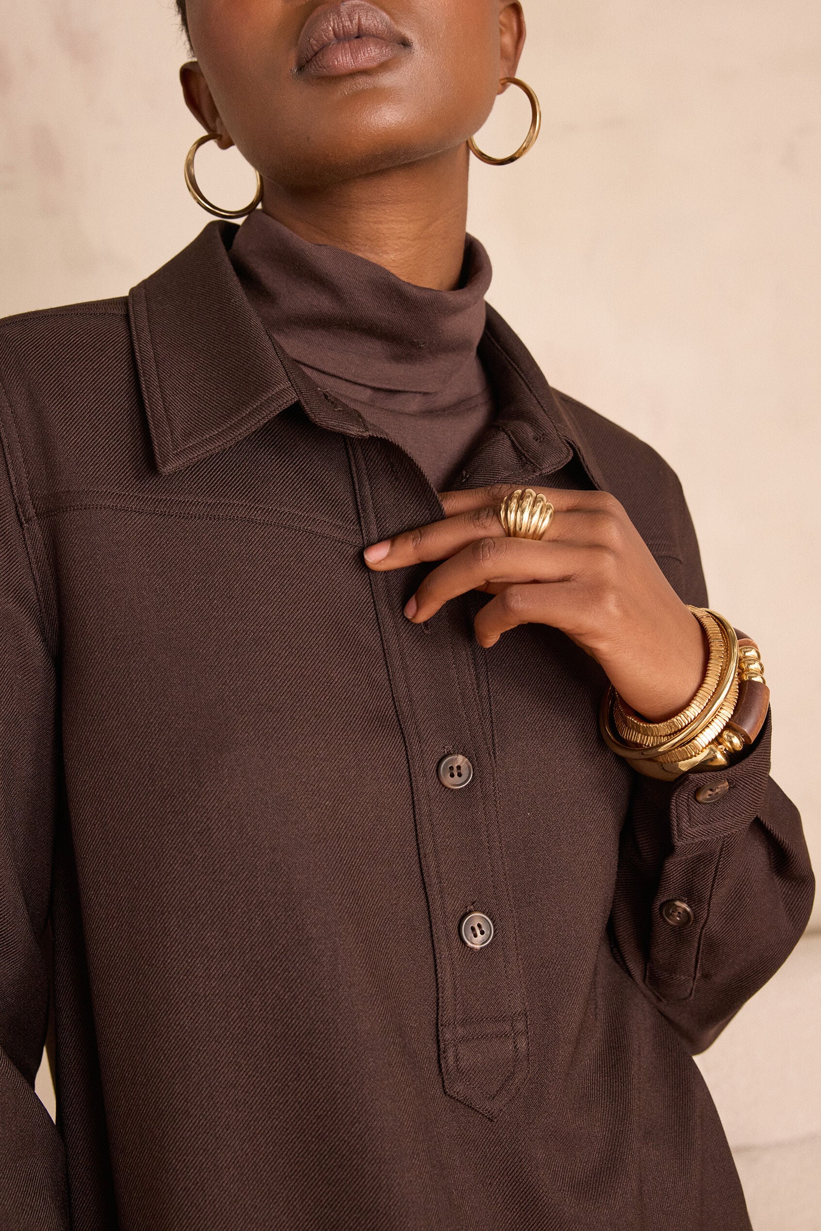 Flou Rise - Dark Brown