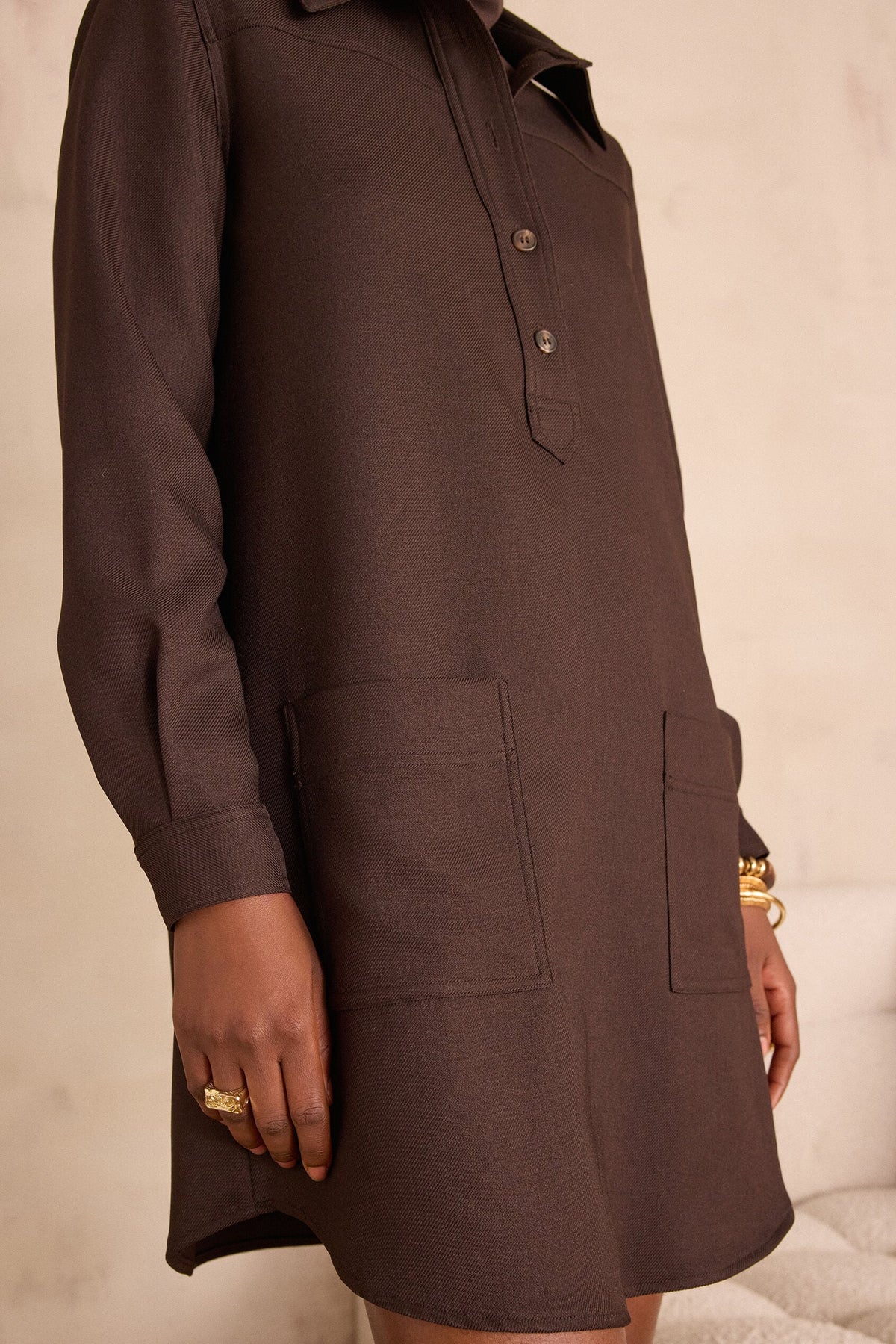 Flou Rise - Dark Brown