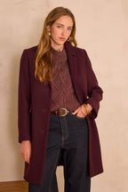 Anabelle Coat - Aubergine