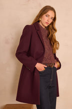 Anabelle Coat - Aubergine