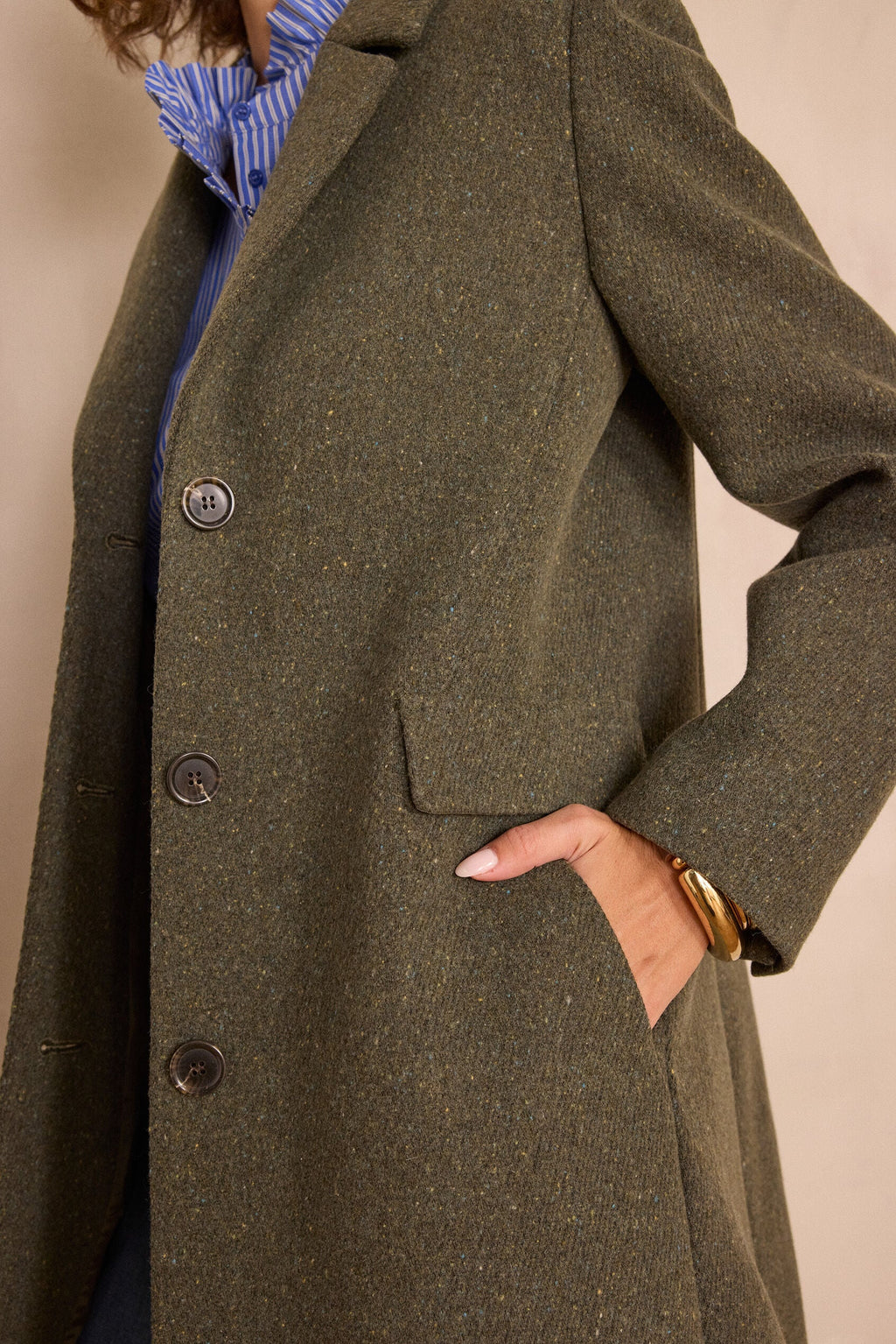 Anabelle Coat - Khaki