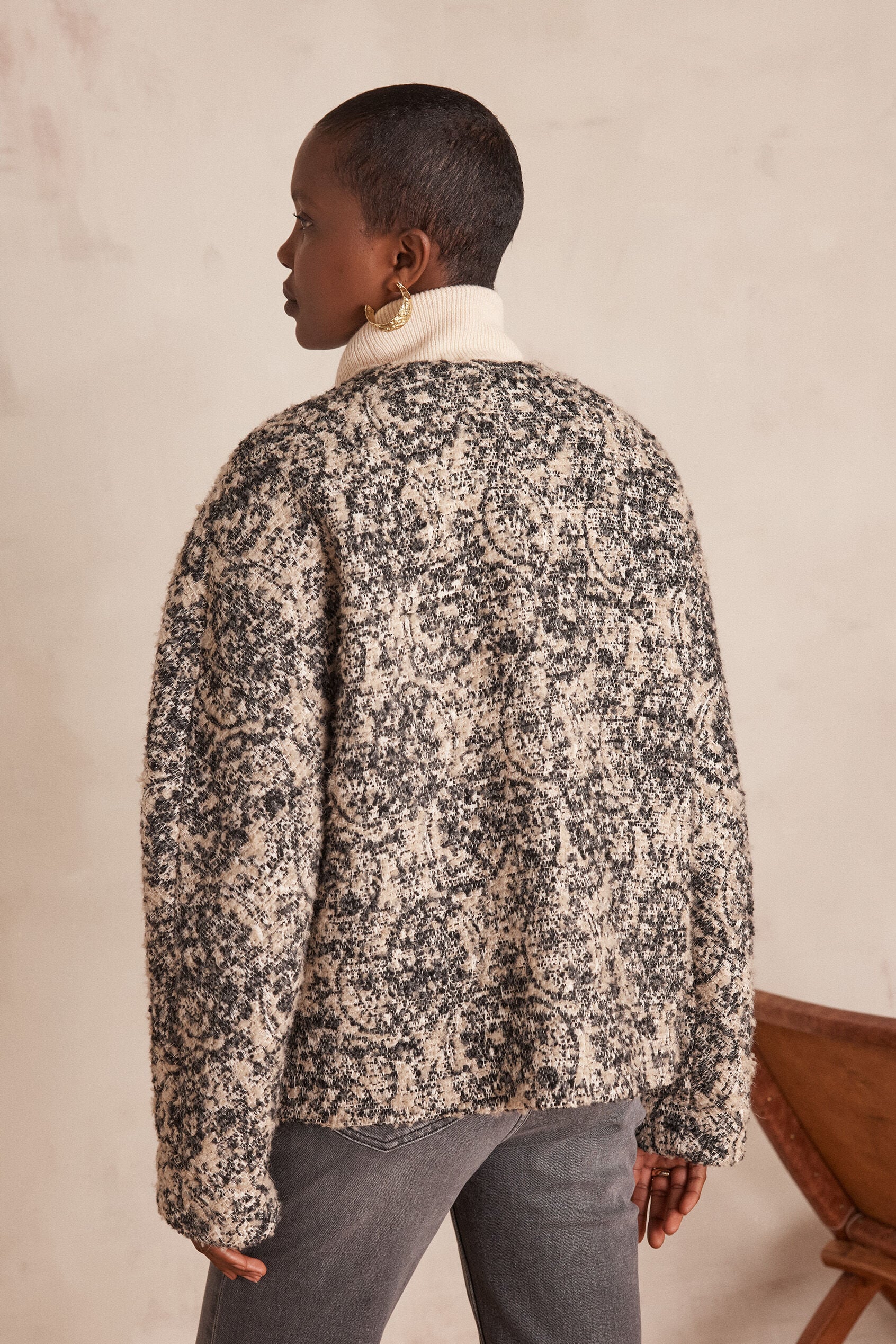 Veste Caroline Tweed - Écru
