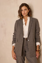 Nélia Striped Jacket - Light Taupe